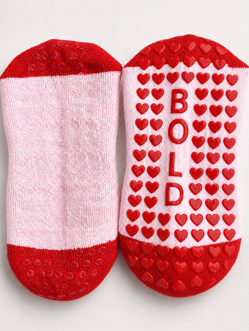 Interior silicone grip inside a BOLD sock