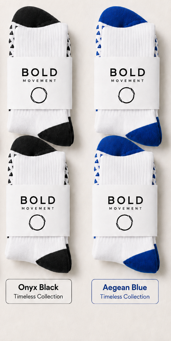Bold Grip Socks · Dual Grip Pilates socks