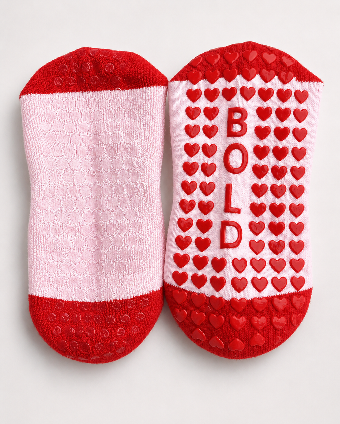 Artemis Red — Dual Grip™ Pilates & Lagree Socks (Limited Edition)
