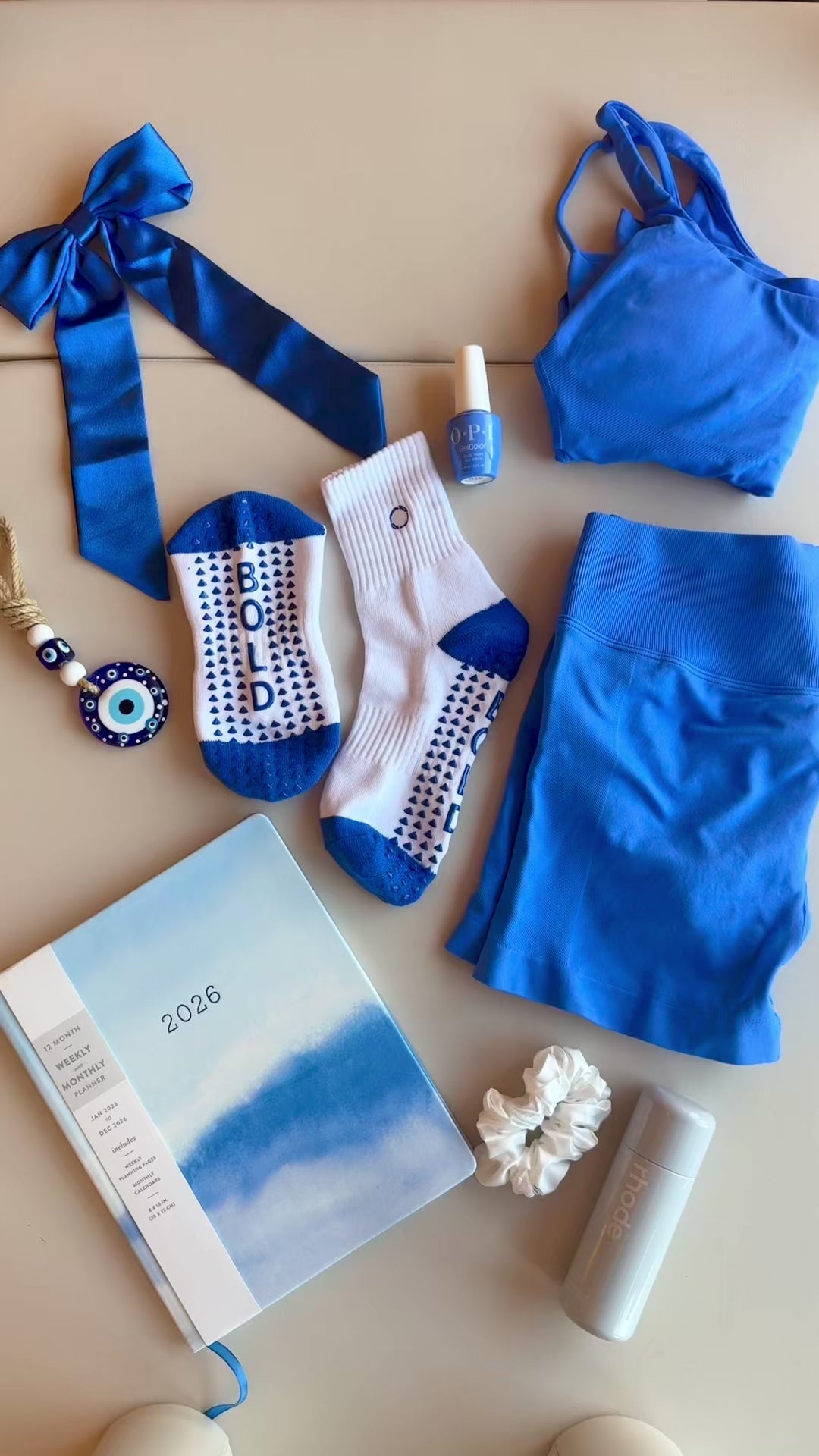 Chaussettes de Pilates Dual Grip | Aegean Blue