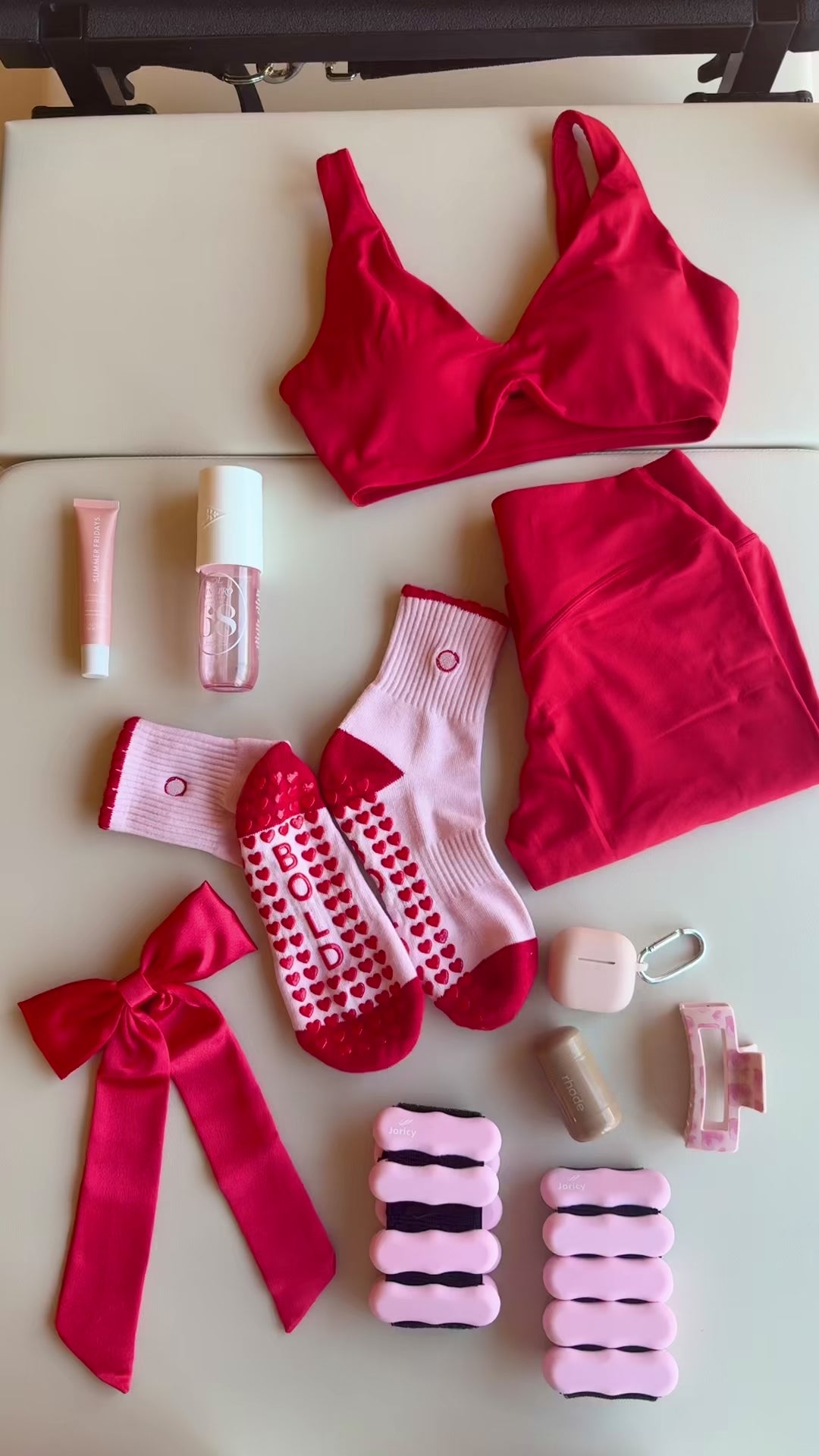 Chaussettes Pilates Dual Grip | Artemis Red